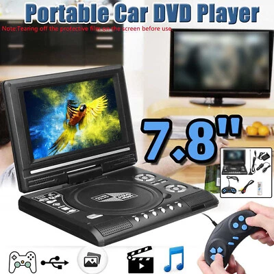 Reproductor de DVD portátil HD 7,8 pulgadas TV hogar automóvil pantalla giratoria VCD CD MP3 G7A6 Foto 1 de 4