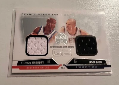 Jason Kidd/ Stephon Marbury Fleer 2004-05 Skybox Fresh Ink Game Breakers  - Image 1 of 2