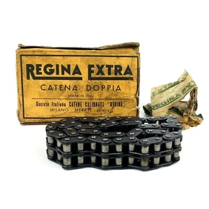 Vintage Regina Extra 1960s Double Bike Chain 3/16" Italy New Old Stock NOS - Picture 1 of 11