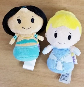 Hallmark Itty Bitties Lot of 2 Disney Princess Cinderella Jasmine 4" Plush - Picture 1 of 10