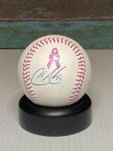 Chris Archer Autographed Signed MLB Baseball Tampa Bay Rays BCA Pink