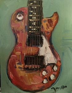 Wow!!!! 11x14 FENDER ELECTRIC GUITAR MUSIC JOSE TRUJILLO - Picture 1 of 10