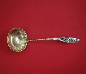Lily of the Valley by Whiting Sterling Silver Soup Ladle GW Fluted Twisted - Picture 1 of 2