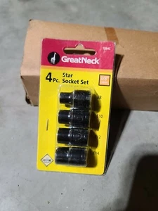 Greatneck 4pc External Star Socket Set (6 pack) - Picture 1 of 3