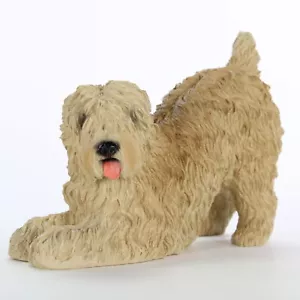 Soft Coated Wheaten Figurine Hand Painted Collectible Statue - Picture 1 of 1