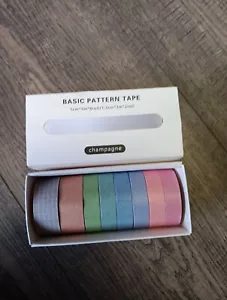 8pcs Set Retro Solid Color Washi Tape Journal Planner Stationery Masking In USA - Picture 1 of 6