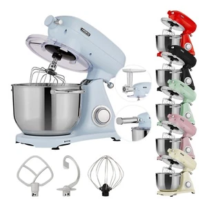 AREBOS Food Processor 1800W 6L Stainless Steel Mixing Bowl Low Noise 6Steps Blue - Picture 1 of 12