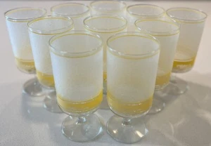 Juego De 10 Vasos Bar Vintage Mediados De Siglo Esmerilado Culver - Imagen 1 de 8