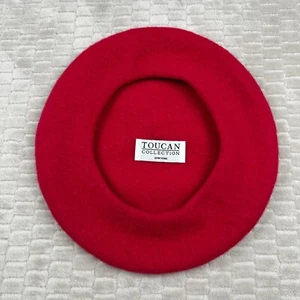 Toucan Collection New York Wool Red Beret - Picture 1 of 4
