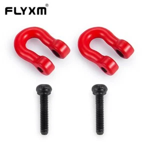2/4 un. Enganche de remolque de metal grilletes gancho rojo para coche de radiocontrol Traxxas 1/18 TRX4-M - Imagen 1 de 7