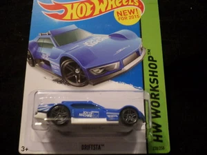 HW HOT WHEELS 2015 HW WORKSHOP #238/250 DRIFTSTA HOTWHEELS BLUE RARE - Picture 1 of 1
