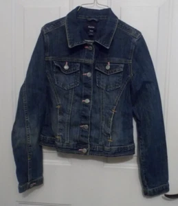 Gap Kids Size XXL Dark Wash Denim Jean Jacket Long Sleeve Cotton w/Fading Effect - Picture 1 of 11