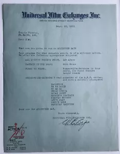1931 UNIVERSAL FILMBÖRSE Memphis TN Brief ALLE RUHIG AN DER WESTFRONT - Bild 1 von 3