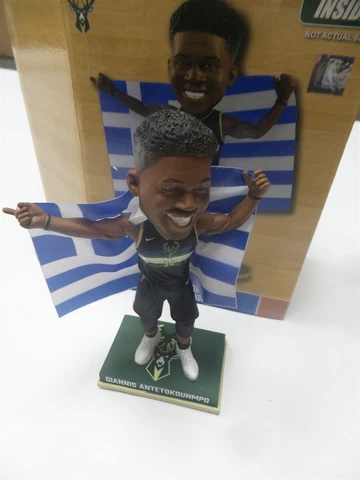 Giannis Antetokounmpo Milwaukee Bucks Greece Flag Bobblehead Cover