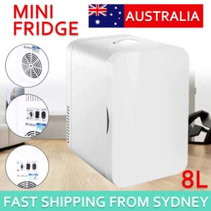 2 in1 8L Mini Fridge Home Car Drinks Beauty Freezer Cooler & WARMER Refrigerator - Picture 1 of 12