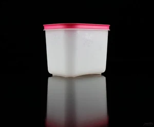 TUPPERWARE Eiskristall Gefrierbehälter 1x 1,1L Weiß/Pink Frost Vorratsdose - Bild 1 von 5