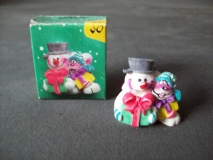 Diddl Kunstharz Sammelfigur Nr. 30 - Weihnachtsschneemann (OVP) - Bild 1 von 2