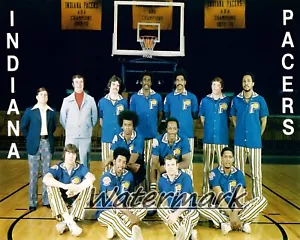 ABA 1973-74 Indiana Pacers foto squadra a colori 8 x 10 foto immagine - Foto 1 di 1