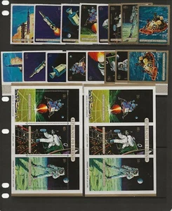Burundi Sc 297-302, C104-6 NH PERF & IMPERF SET+S/S of 1969 - SPACE - Bild 1 von 1
