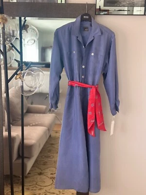 NWT Liz Claiborne Lizwear 100% Pure Silk Shirt Midi/Maxi Dress Size S  - Image 1 of 4