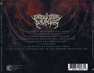 INIQUITOUS SAVAGERY - EDIFICE OF VICISSITUDES - Picture 1 of 2