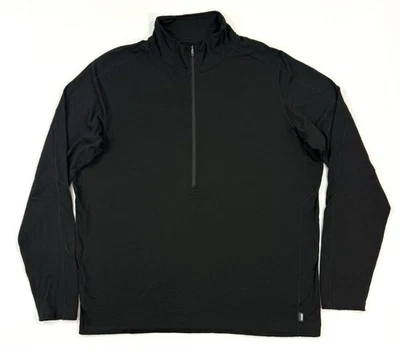 Пуловер мужской REI Co-Op шерсть мериноса 185 на молнии размер XL с длинным рукавом черный для улицы - Изображение 1 из 4