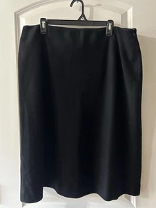 Falda Midi Kate Hill Talla 18 Gris Tweed Mezcla Lana Preppy Forrada con Dinero Antiguo - Imagen 1 de 7