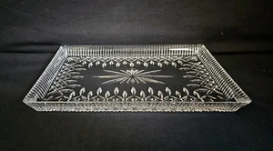 Waterford Crystal Lismore Sandwich Tray Rectangular Platter/Tray AS IS - Picture 1 of 11