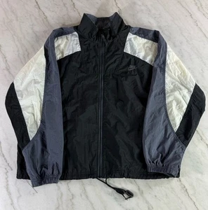 Vintage Nike Jacket Mens Medium Windbreaker Swoosh Track Full Zip 90s Y2K - Picture 1 of 4