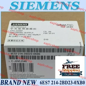 New Siemens 6ES7214-2BD23-0XB0 6ES7214 2BD23 0XB0 CPU Module 6ES72142BD230XB0 - Picture 1 of 6