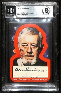 Alec Guinness Star Wars Signed 2.5X3.5 Custom Trading Card Beckett BAS 201300 - Picture 1 of 2