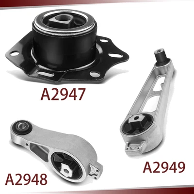 Engine Motor & Trans Mount 3Pcs fit 2000-2005 Dodge Neon 2.0L for Auto - Image 1 of 4