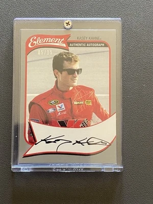 2010 Press Pass Element Kasey Kahne Authentic Autograph 05/15 Grey - Image 1 of 4