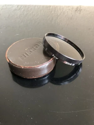 Vintage Nikon Nikkor 52mm Polar Filter Polarizer with Nikon Leather Case - Image 1 of 4