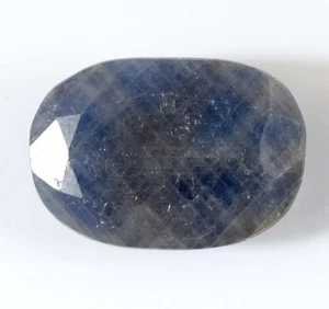 19,85 ct natürlicher unbehandelter goldener blauer Saphir ovaler Edelstein zertifiziert E13304 - Bild 1 von 7