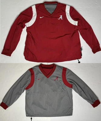 Jaqueta pulôver corta-vento masculina Nike Alabama maré carmesim reversível G em campo - Imagem 1 de 4