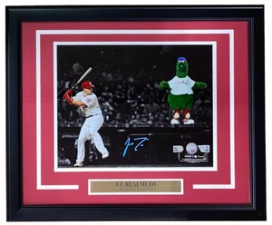 JT Realmuto Signed Framed 11x14 Philadelphia Phillies Photo w/ Phanatic Fanatics - Picture 1 of 2