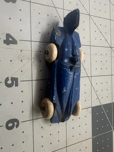 Vintage Kansas Toy Slush Metall Rennwagen blau 30er Jahre - Bild 1 von 4
