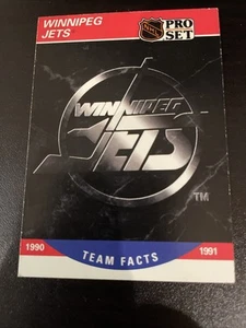 Team Facts Winnipeg Jets #586 - Pro Set 1990-1991 - Carte de hockey - Foto 1 di 2