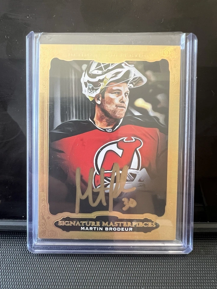 2022-23 Ultimate Collection Signature Masterpieces Martin Brodeur AUTO GOLD INK - Image 1 of 2