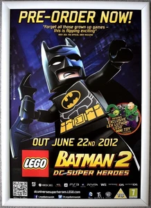 LEGO Batman 2 DC Super Heroes RARE PS4 PS3 XBOX ONE 42cm x 59cm Promo Poster #1 - Picture 1 of 1
