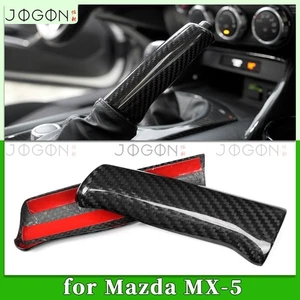 For Mazda MX-5 MX5 Miata 2016-Up Real Carbon Console Handbrake Handle Cover Trim - Bild 1 von 15
