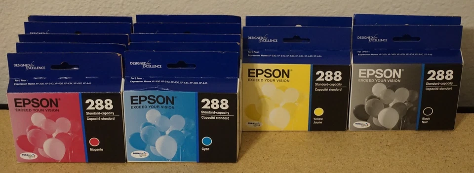 Epson 288 Blue T288220 DURABrite Ultra Cyan Standard Capacity Cartridge Ink