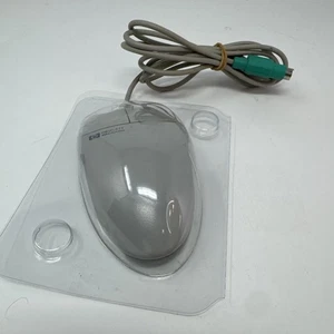 Vintage HP 2-Button Wired PC Mouse 6-Pin mini-DIN PS/2 Connector M-S34 5182-8864 - Picture 1 of 6