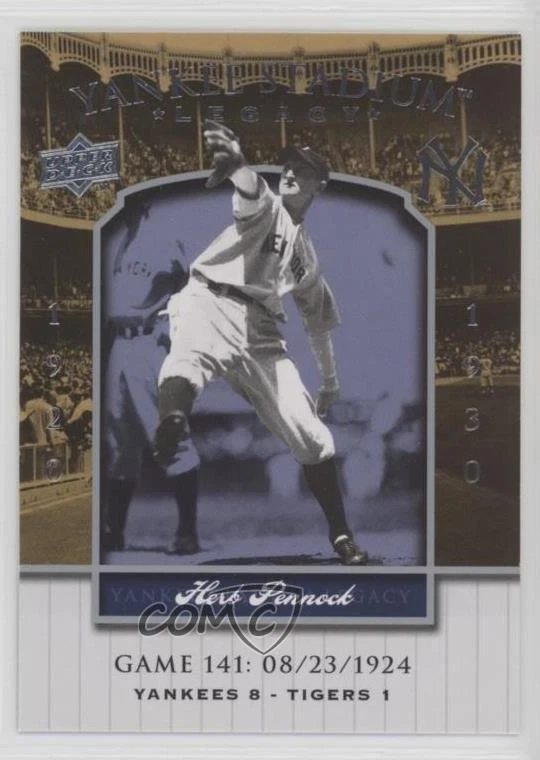 2008 Upper Deck Yankee Stadium Legacy Herb Pennock #YSL141 HOF - Image 1 of 2