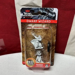 WIZKIDS sealed duo Dwarf Wizard unpainted D&D Nolzur’s Marvelous Miniatures elf - Picture 1 of 2