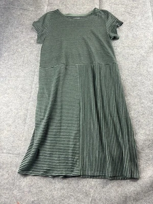 Eileen Fisher 100% Organic Linen Dress Women’s PP Petites Striped Lagenlook Boho - Image 1 of 4