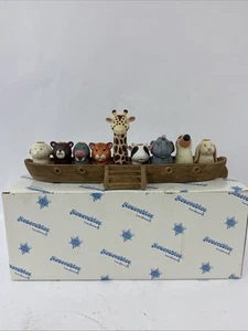 Monorable da Arca di Noè romana animali Menorah ceramica ebraismo Chanukah ottime condizioni - Foto 1 di 24
