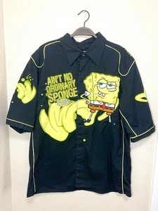 Camisa abotonada vintage Bob Esponja diseños Jeff Hamilton talla L - Imagen 1 de 3