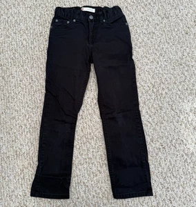 Jeans ajustados Levi's 511 niño 7 Reg Denim negro pierna recta jean cintura ajustable - Imagen 1 de 6